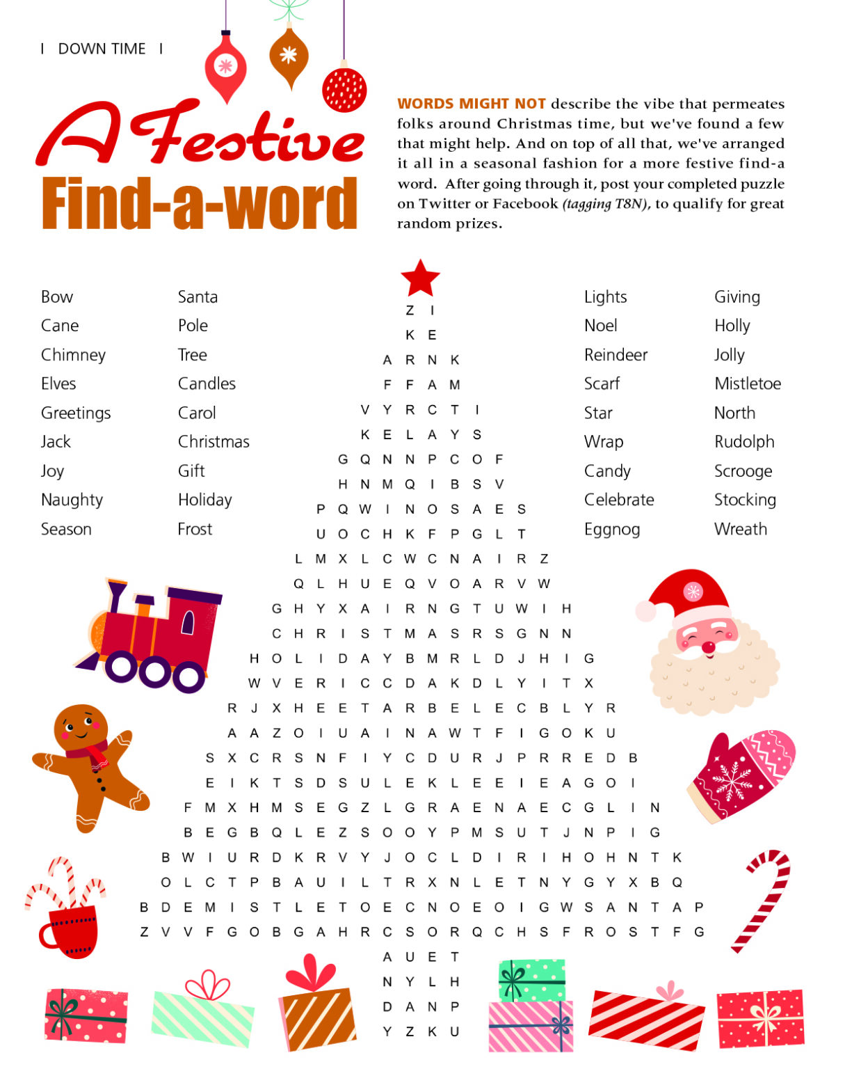 Christmas Word Search  T8N